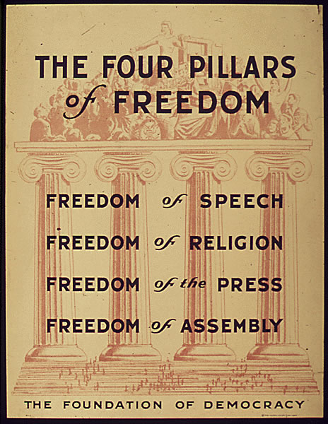 Home Front_Four Pillars of Freedom - Speech, Religion, Press, Assembly